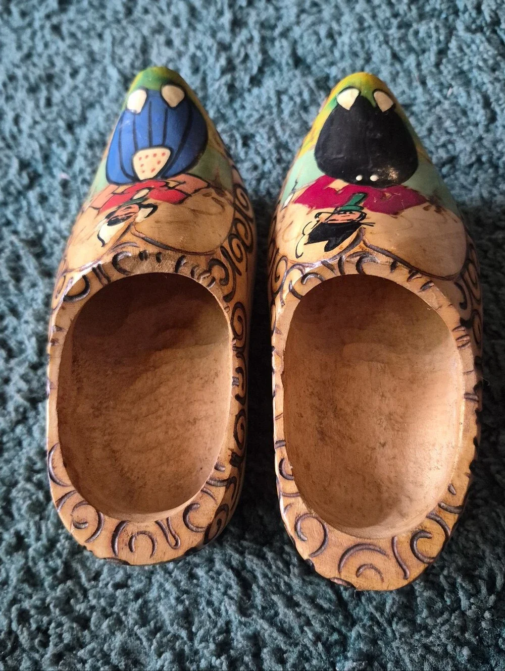 Vintage Holland Handmade Dutch Shoes Hanging Decorations